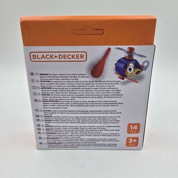 Black + Decker Constructor Helicopter Engineering Set S.T.E.M Skills Development - Picture 2 of 5